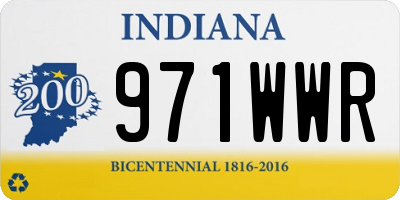 IN license plate 971WWR