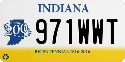 IN license plate 971WWT
