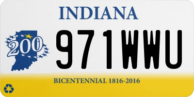 IN license plate 971WWU