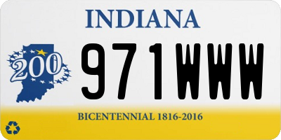 IN license plate 971WWW