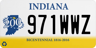 IN license plate 971WWZ