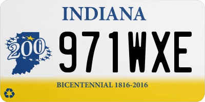 IN license plate 971WXE