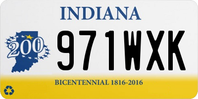 IN license plate 971WXK