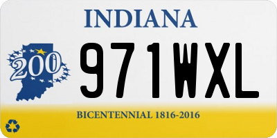 IN license plate 971WXL