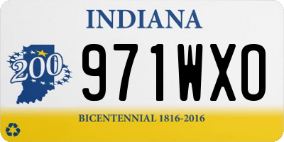 IN license plate 971WXO