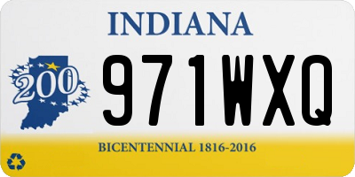 IN license plate 971WXQ