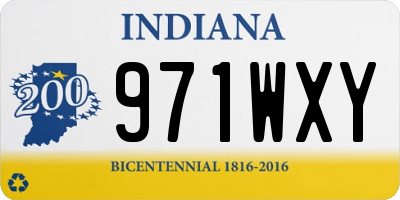 IN license plate 971WXY