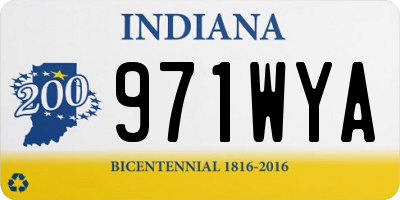 IN license plate 971WYA