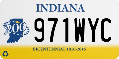 IN license plate 971WYC