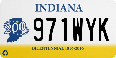 IN license plate 971WYK