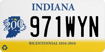 IN license plate 971WYN