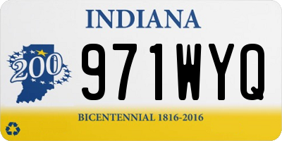 IN license plate 971WYQ