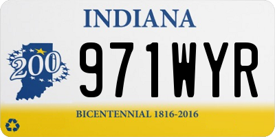 IN license plate 971WYR