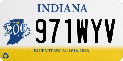 IN license plate 971WYV