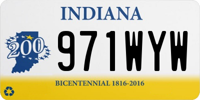 IN license plate 971WYW