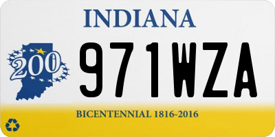 IN license plate 971WZA