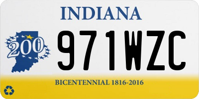 IN license plate 971WZC