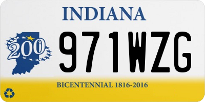 IN license plate 971WZG