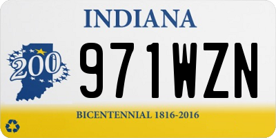 IN license plate 971WZN