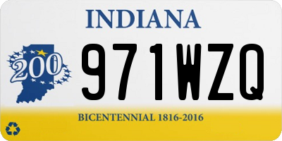 IN license plate 971WZQ
