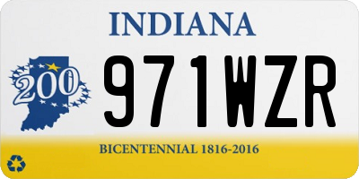 IN license plate 971WZR