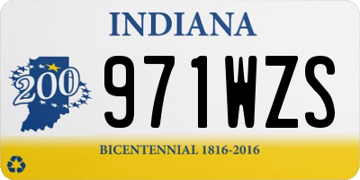 IN license plate 971WZS