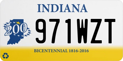 IN license plate 971WZT