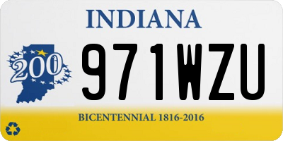 IN license plate 971WZU