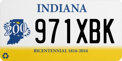 IN license plate 971XBK