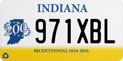 IN license plate 971XBL