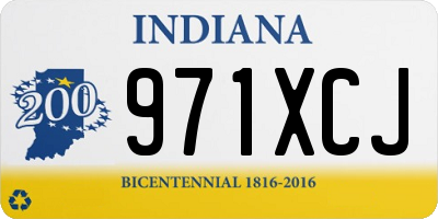 IN license plate 971XCJ