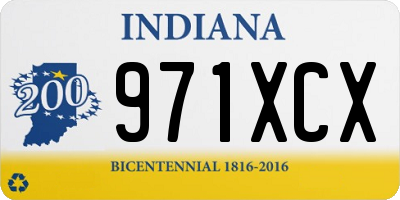IN license plate 971XCX