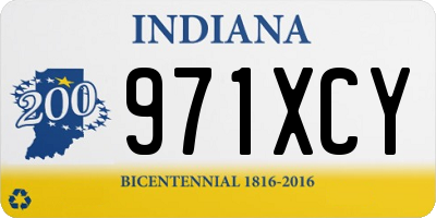 IN license plate 971XCY