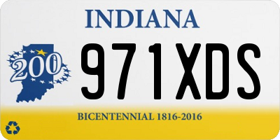 IN license plate 971XDS