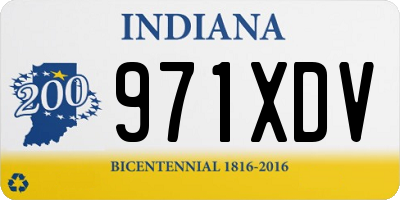 IN license plate 971XDV