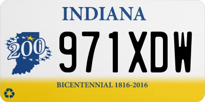 IN license plate 971XDW