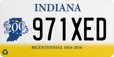 IN license plate 971XED