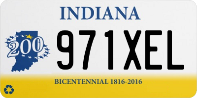IN license plate 971XEL