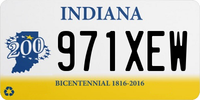 IN license plate 971XEW
