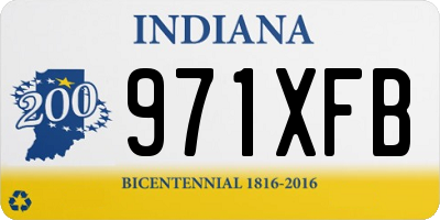 IN license plate 971XFB