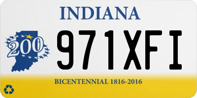 IN license plate 971XFI