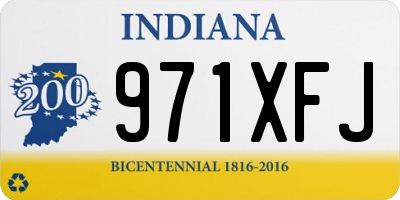 IN license plate 971XFJ