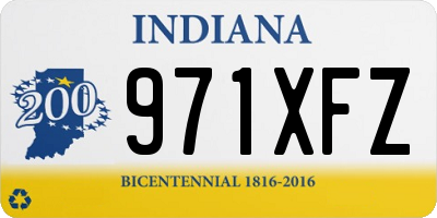 IN license plate 971XFZ