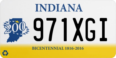 IN license plate 971XGI