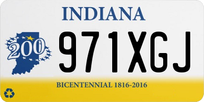 IN license plate 971XGJ