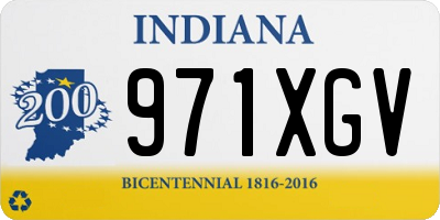 IN license plate 971XGV