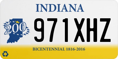 IN license plate 971XHZ