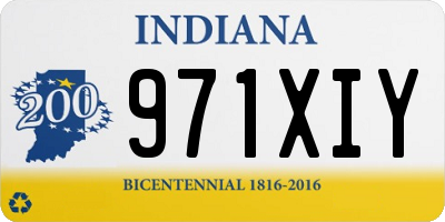 IN license plate 971XIY