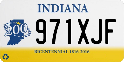 IN license plate 971XJF