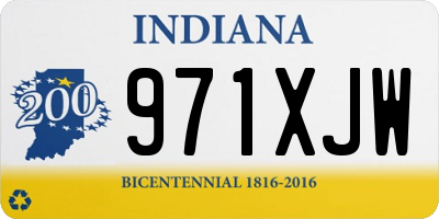 IN license plate 971XJW